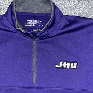 Purple Nike Fit James Madison University JMU Duke Tour Performance sweatshirt M